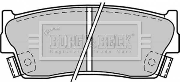 BORG & BECK Bremžu uzliku kompl., Disku bremzes BBP1228